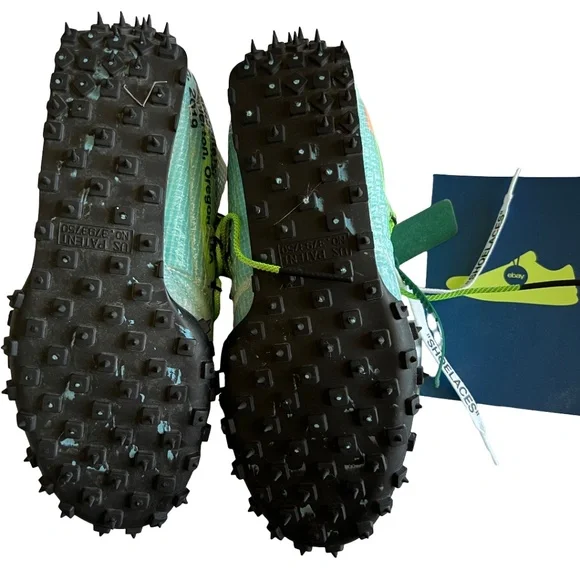 Nike x Off-White Waffle Racer Vivid Green Women 9 NEW Authentic Virgil Abloh - Picture 3 of 5